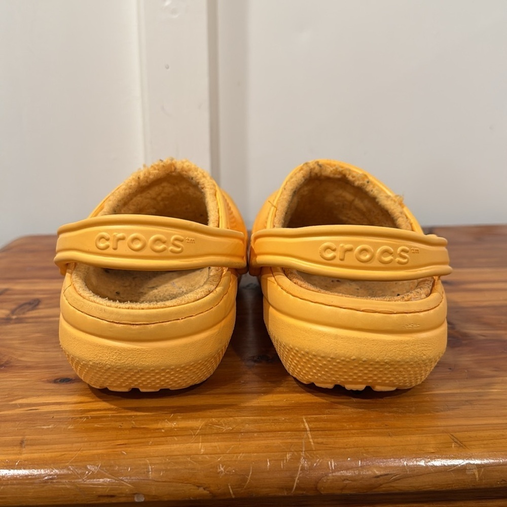 Crocs Classic Lined Yellow Clogs - image 3